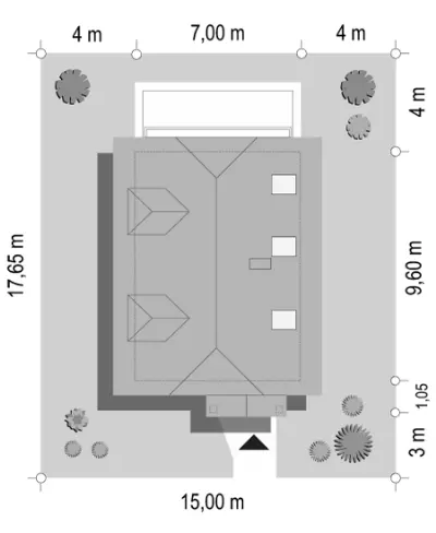 Adaś — plan sytuacyjny 1 (odbicie lustrzane)