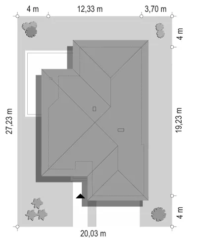 Afrodyta — plan sytuacyjny 1 (odbicie lustrzane)