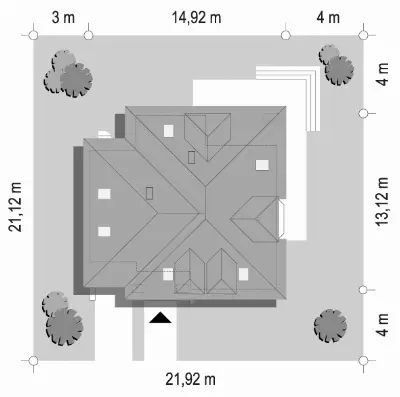 Agnieszka 2 — plan sytuacyjny 1 (odbicie lustrzane)