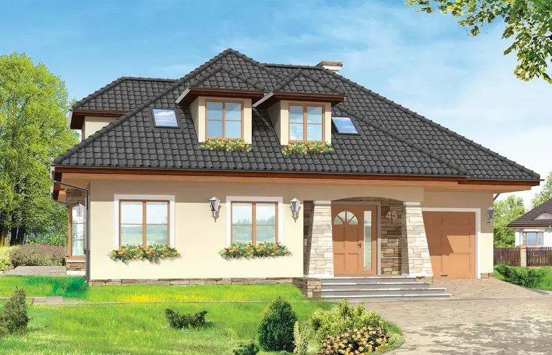 Projekt domu Agnieszka 2 — wizualizacja