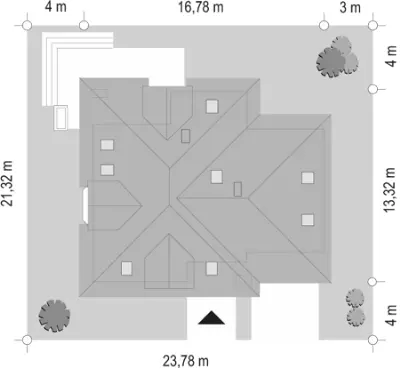 Agnieszka 3 B — plan sytuacyjny 1 (odbicie lustrzane)