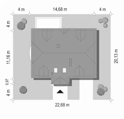 Akacjowy — plan sytuacyjny 1