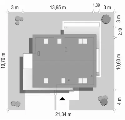 Albatros 2 — plan sytuacyjny 1 (odbicie lustrzane)