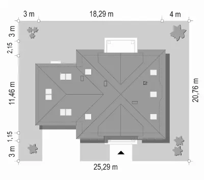 Amanda wariant B — plan sytuacyjny 1