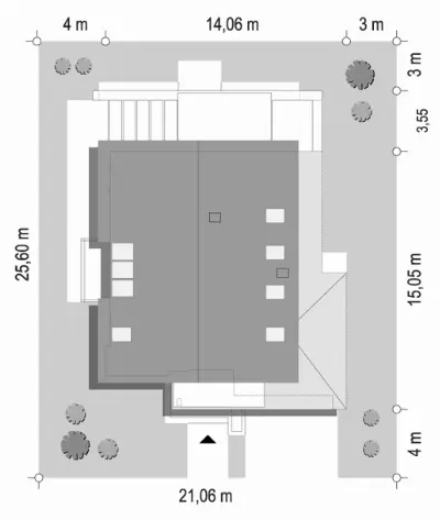 Amber 4 — plan sytuacyjny 1 (odbicie lustrzane)