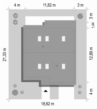 Ambitny — plan sytuacyjny 1 (odbicie lustrzane)