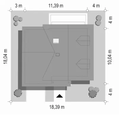 Amelia — plan sytuacyjny 1 (odbicie lustrzane)