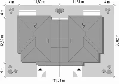 Ametyst 2 — plan sytuacyjny 1 (odbicie lustrzane)