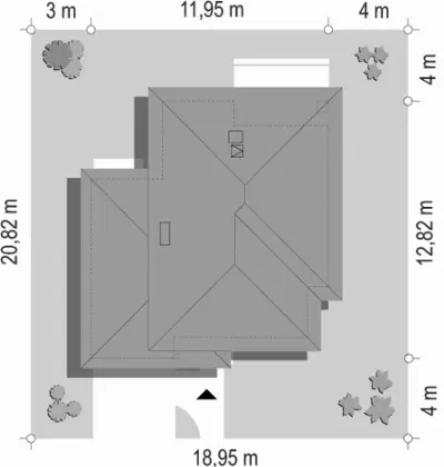 Ametyst — plan sytuacyjny 1 (odbicie lustrzane)