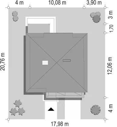 Artemida — plan sytuacyjny 1 (odbicie lustrzane)