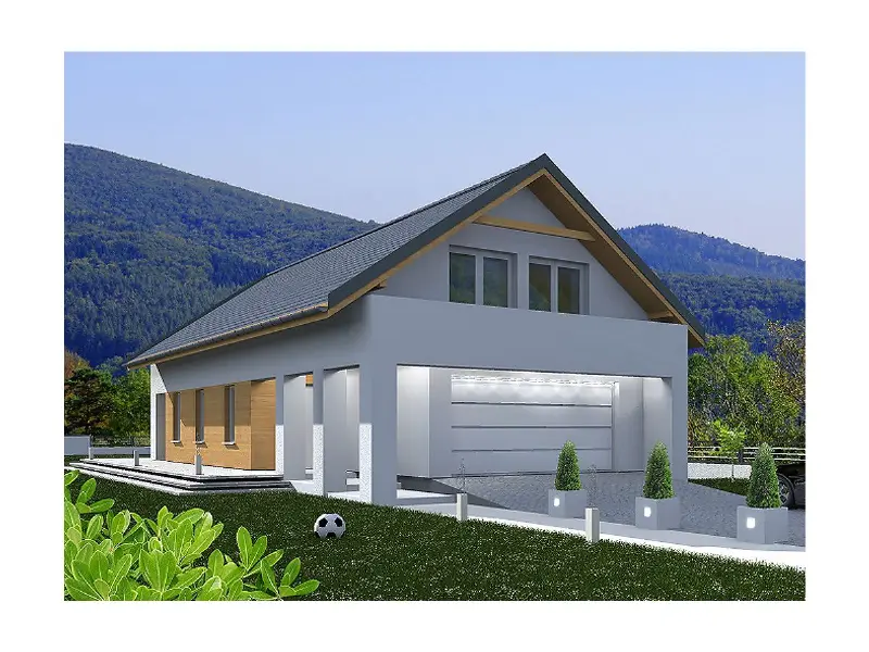 Projekt domu Atlanta — wizualizacja