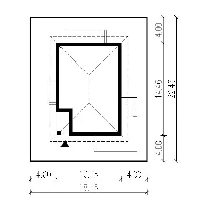 Bajeczny widok - wariant II — plan sytuacyjny 1 (odbicie lustrzane)