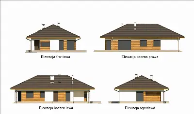 Bajeczny widok - wariant V — elewacje 1 (odbicie lustrzane)