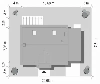 Bajkowy 3 — plan sytuacyjny 1