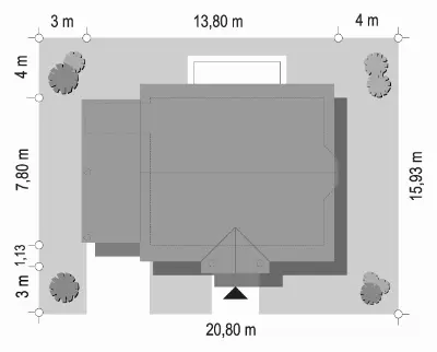 Bajkowy wariant C — plan sytuacyjny 1
