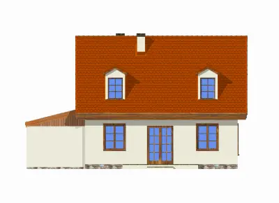 Bajkowy wariant D — elewacje 2 (odbicie lustrzane)
