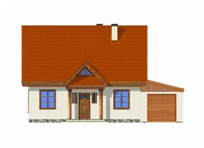 Bajkowy wariant D — elewacje 1 (odbicie lustrzane)