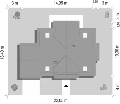 Bartek — plan sytuacyjny 1 (odbicie lustrzane)