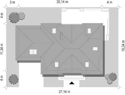 Benedykt 2 — plan sytuacyjny 1