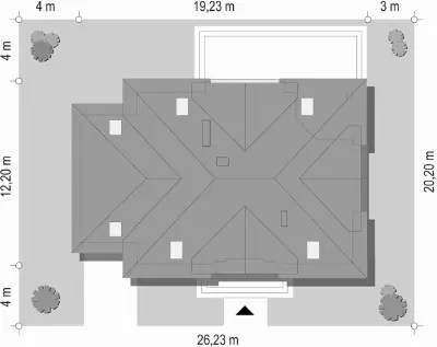 Benedykt 3 — plan sytuacyjny 1
