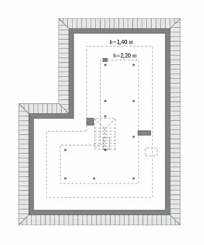 Biały bór — rzuty kondygnacji 3 (odbicie lustrzane)