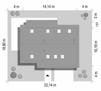 Biba — plan sytuacyjny 1 (odbicie lustrzane)