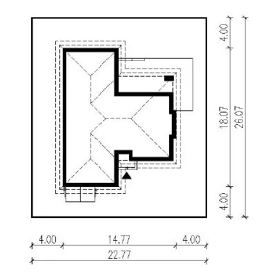 Bliski sercu — plan sytuacyjny 1 (odbicie lustrzane)