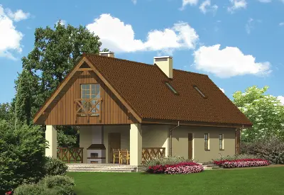 Budynek agroturystyczny (całoroczny) U04a — wizualizacje 1
