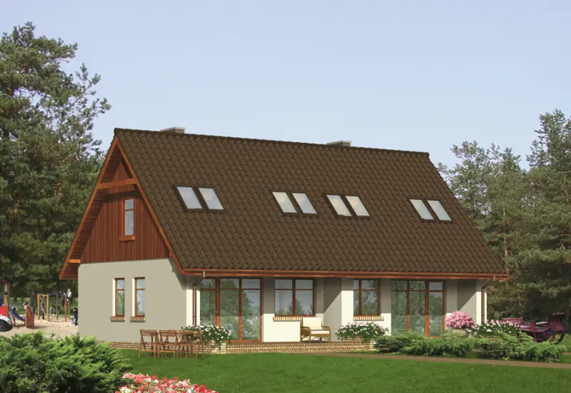 Projekt domu Budynek agroturystyczny (letniskowy) U08 — wizualizacja