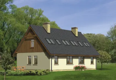 Budynek agroturystyczny (letniskowy) U08a — wizualizacje 1