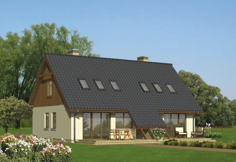 Projekt domu Budynek agroturystyczny (letniskowy) U08a — wizualizacja