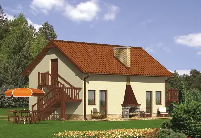 Budynek agroturystyczny (letniskowy) UC21 — wizualizacje 1