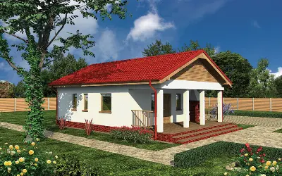 Budynek agroturystyczny (letniskowy) UC53 — wizualizacje 1