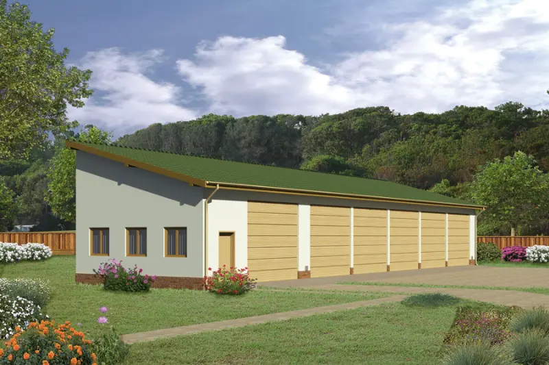 Projekt domu Budynek garażowo-magazynowy GMC03a — wizualizacja