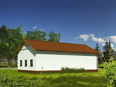 Budynek garażowo-magazynowy GMC47 — wizualizacje 2 (odbicie lustrzane)