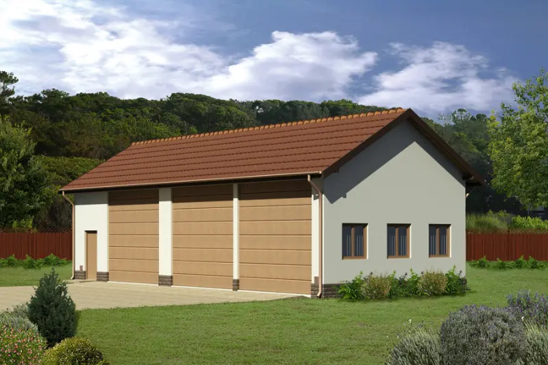 Projekt domu Budynek garażowo-magazynowy GMC48 — wizualizacja