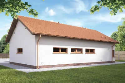 Budynek garażowo-magazynowy z pom. pomocniczymi GMC33a — wizualizacje 1