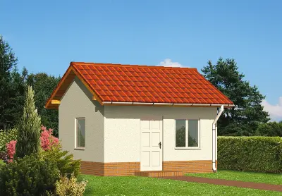 Budynek gospodarczy GC05 — wizualizacje 1 (odbicie lustrzane)