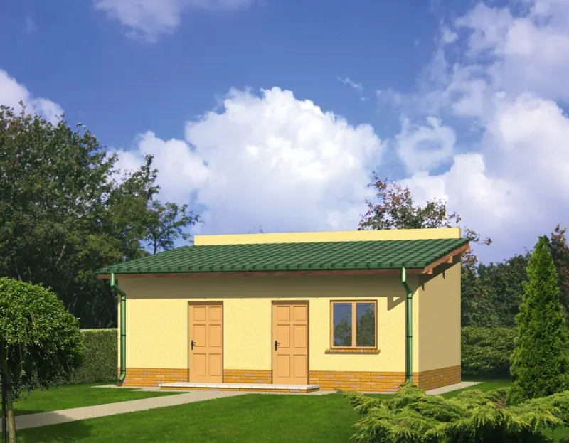 Projekt domu Budynek gospodarczy GC25 — wizualizacja