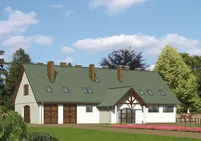 Projekt domu Budynek gospodarczy GM16 — wizualizacja