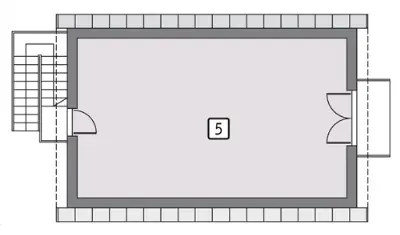 Budynek inwentarsko-gospodarczy IGC01 — rzuty kondygnacji 2