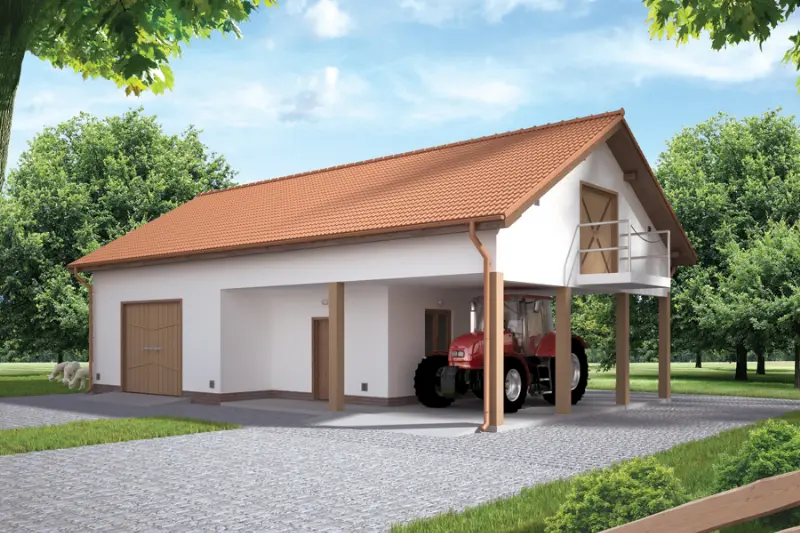 Projekt domu Budynek inwentarsko-gospodarczy IGC08 — wizualizacja