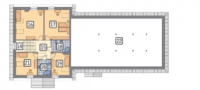 Budynek mieszkalno-usługowy UC32 — rzuty kondygnacji 2