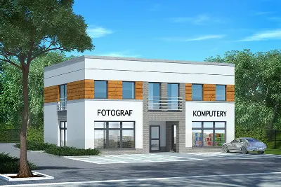 Budynek usługowy U34 — wizualizacje 1