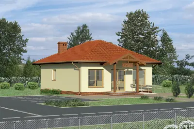 Budynek usługowy UC01 — wizualizacje 2 (odbicie lustrzane)
