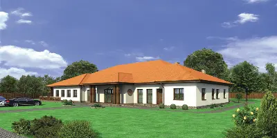 Budynek usługowy UC20a — wizualizacje 1 (odbicie lustrzane)