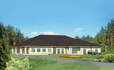 Budynek usługowy UC20b — wizualizacje 1 (odbicie lustrzane)