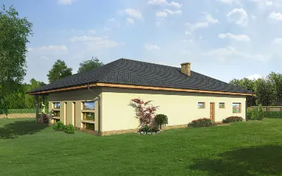 Budynek usługowy UC45 — wizualizacje 3 (odbicie lustrzane)