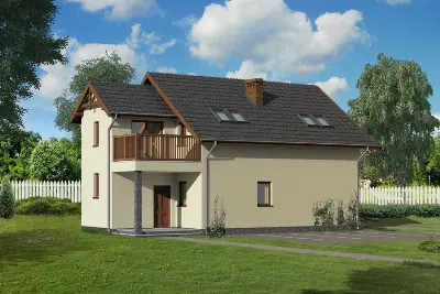 Budynek usługowy z częścią mieszkalną UC01c — wizualizacje 1