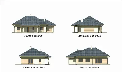 Bukowy las — elewacje 1